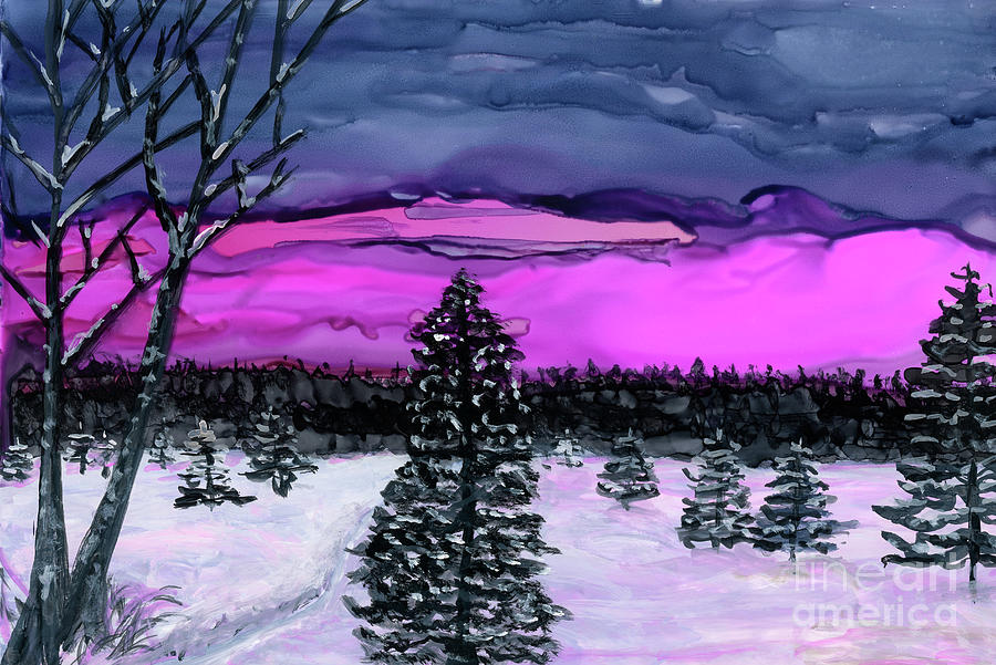 Stormy Twilight Painting by Julie Greene-Graham
