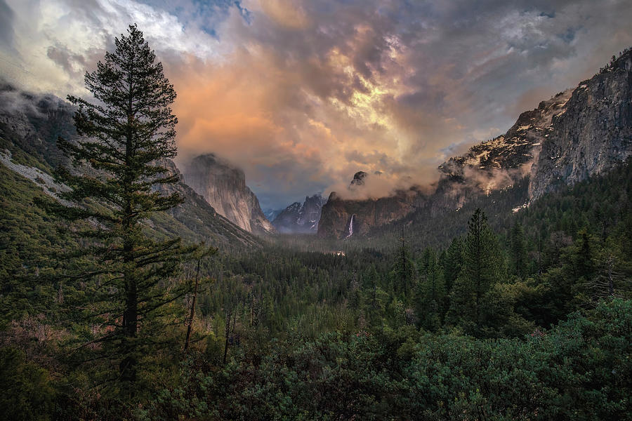 Stormy Weather At Tunnel View Photograph by Harriet Feagin Photography ...