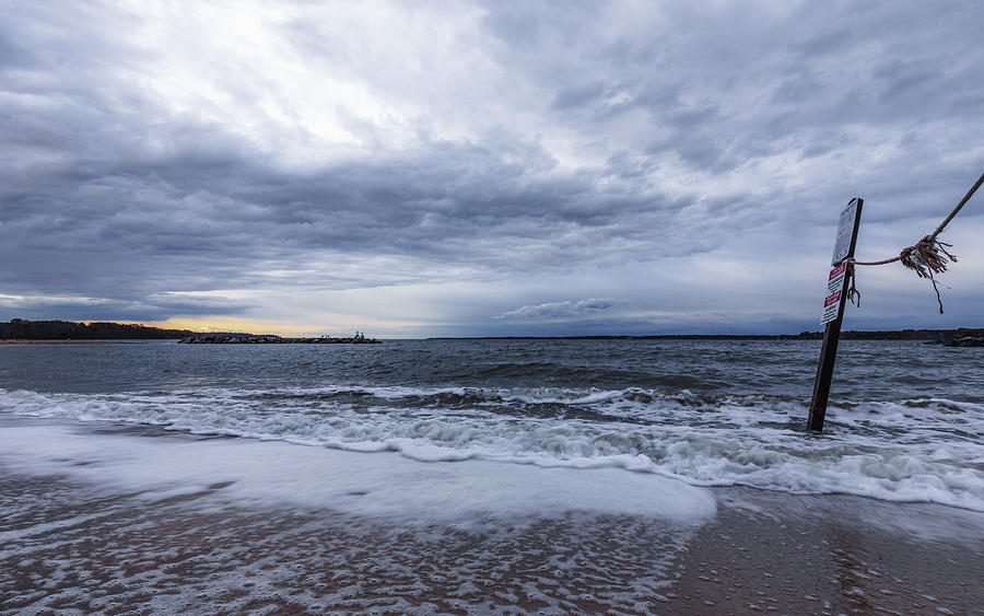 Stormy Weather at Yorktown Beach Photograph by Rachel Morrison
