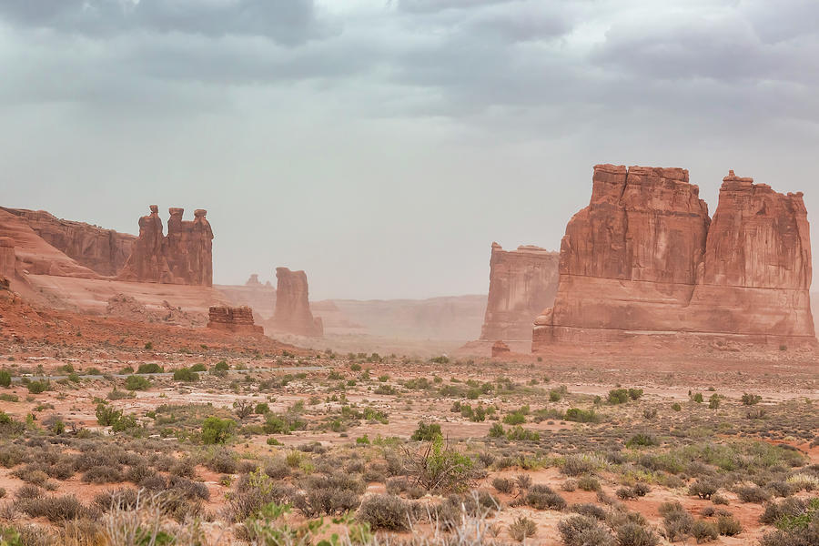 Stormy Weather Descending Upon Arches National Park, No. 2 Photograph by Belinda Greb