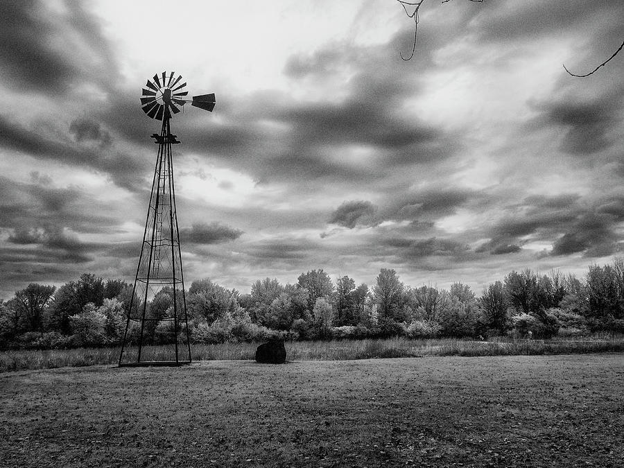 Stormy Windmill Photograph by Jeffrey Holbrook