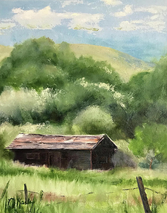 Story Mill Shack Painting by Marsha Karle