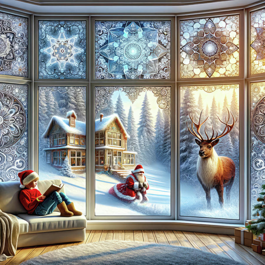 Storybook Winter Escape Digital Art by Bill and Linda Tiepelman