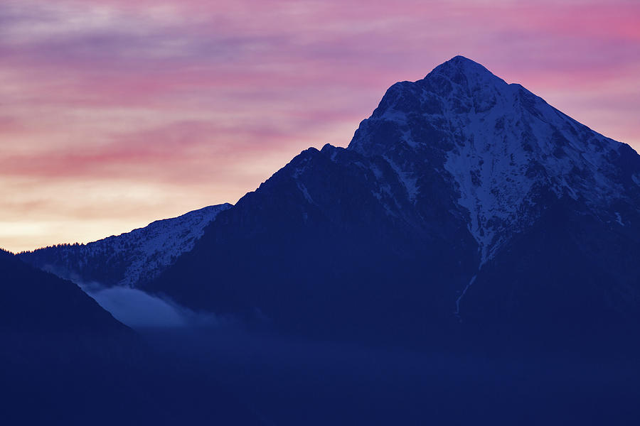 Storzic mountain at dawn Photograph by Ian Middleton