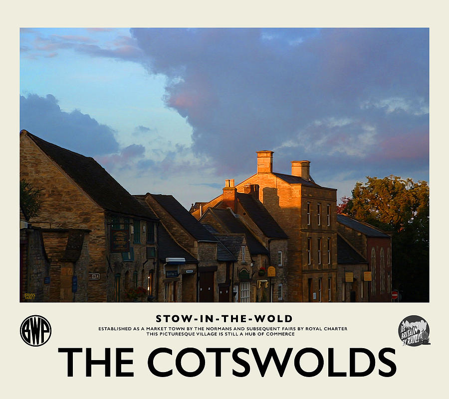 Stow Cream Railway Poster Photograph by Brian Watt Stow Cream Railway Poster Photograph by Brian Watt