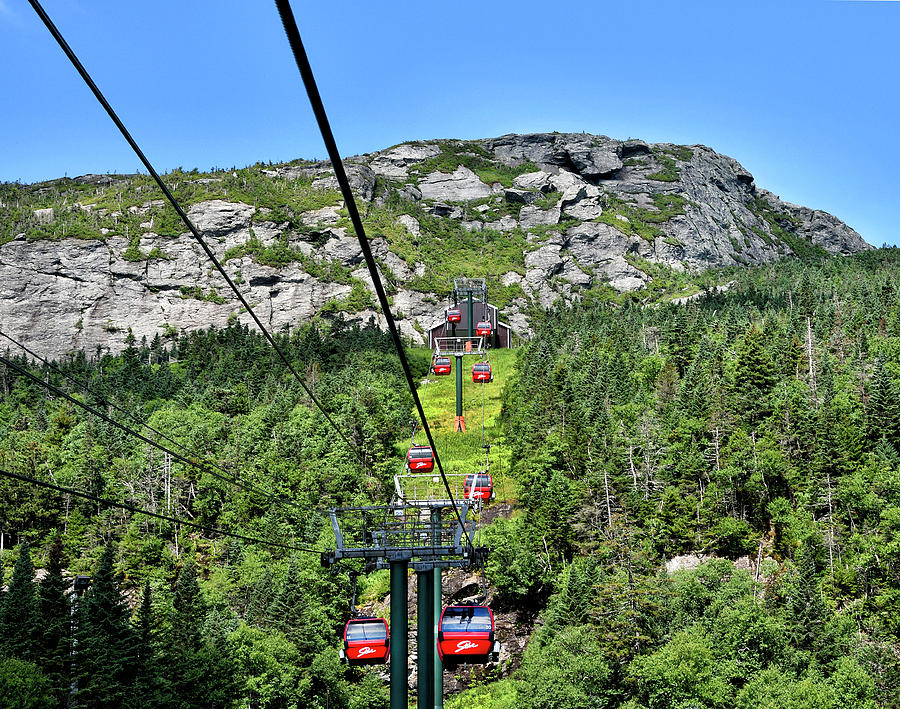 Stowe Mountain Resort - Gondola and Mt Mansfield Photograph by Brendan ...