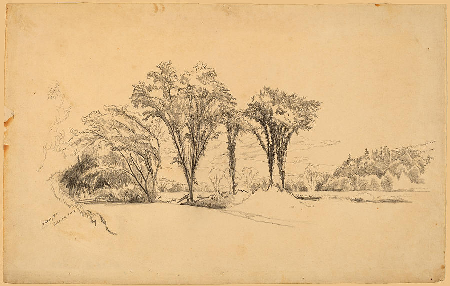 Stowe, Vermont  Drawing by Aaron Draper Shattuck