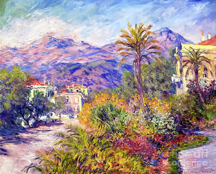 Strada Romada in Bordighera by Claude Monet 1884 Painting by Claude Monet