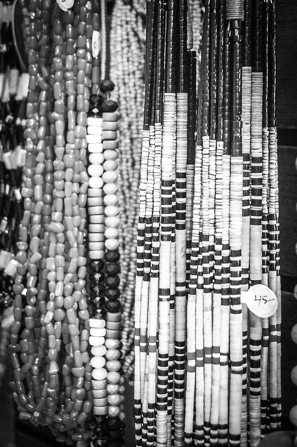 Strands of Beaded Necklaces in Black and White Photograph by Mary Tastad Strands of Beaded Necklaces in Black and White Photograph by Mary Tastad