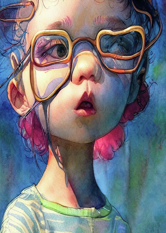 Strange Eyeglasses Painting by Bob Orsillo