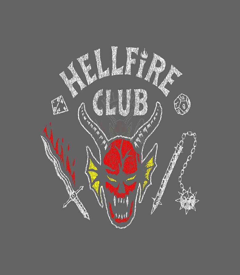 Stranger Things 4 Hellfire Club Skull Weapons Digital Art by Aahil Rosa ...