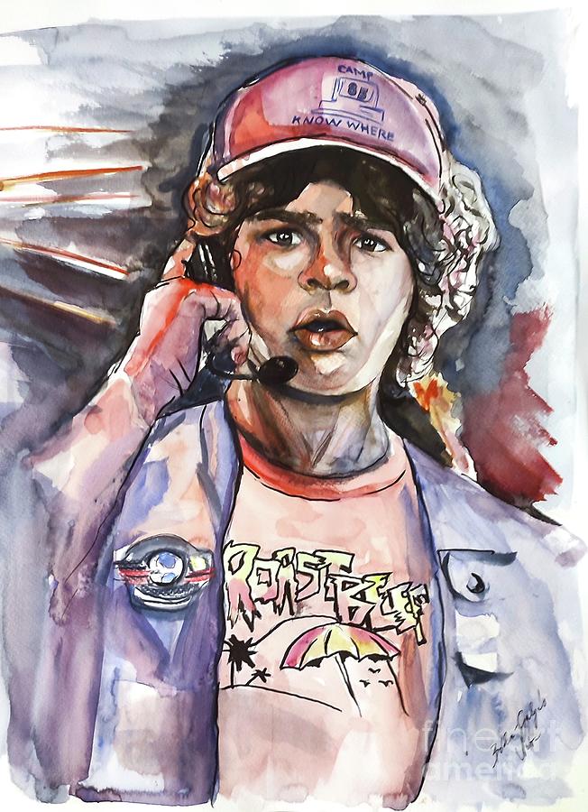 Stranger Things Dustin Painting by Boka-Gulyas Nora - Fine Art America