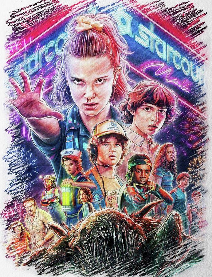 Stranger Things Painting by Veer Singh | Pixels