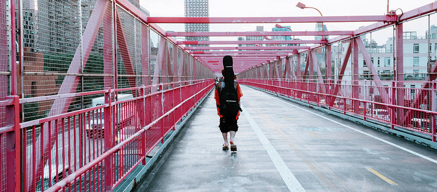 Stranger, Williamsburg Bridge, Brooklyn Photograph by Eugene Nikiforov