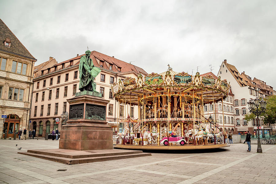 Strasbourg Carousel Photograph by Cindy Robinson