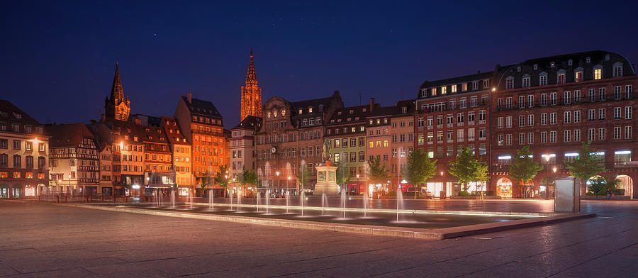 Strasbourg, evening in Place Kleber Photograph by Stefano Orazzini