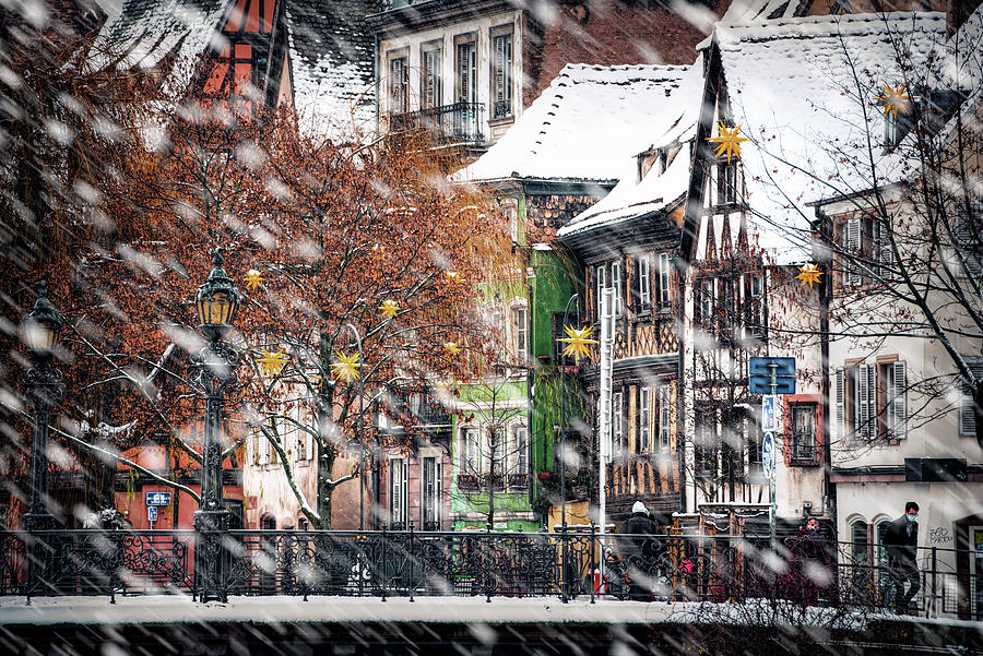 Strasbourg under the snow Photograph by Philippe Sainte-Laudy