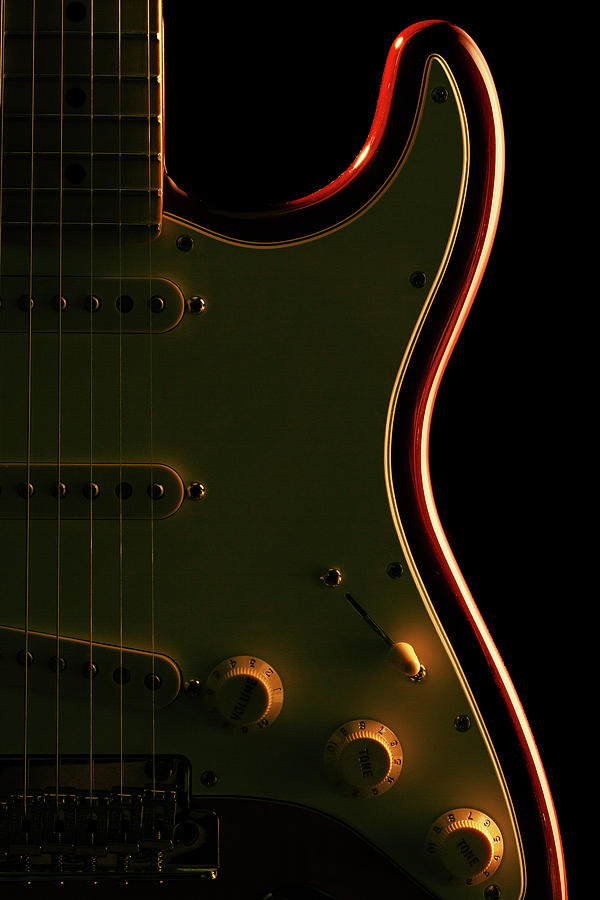 Strat in Silhouette Photograph by SR Green