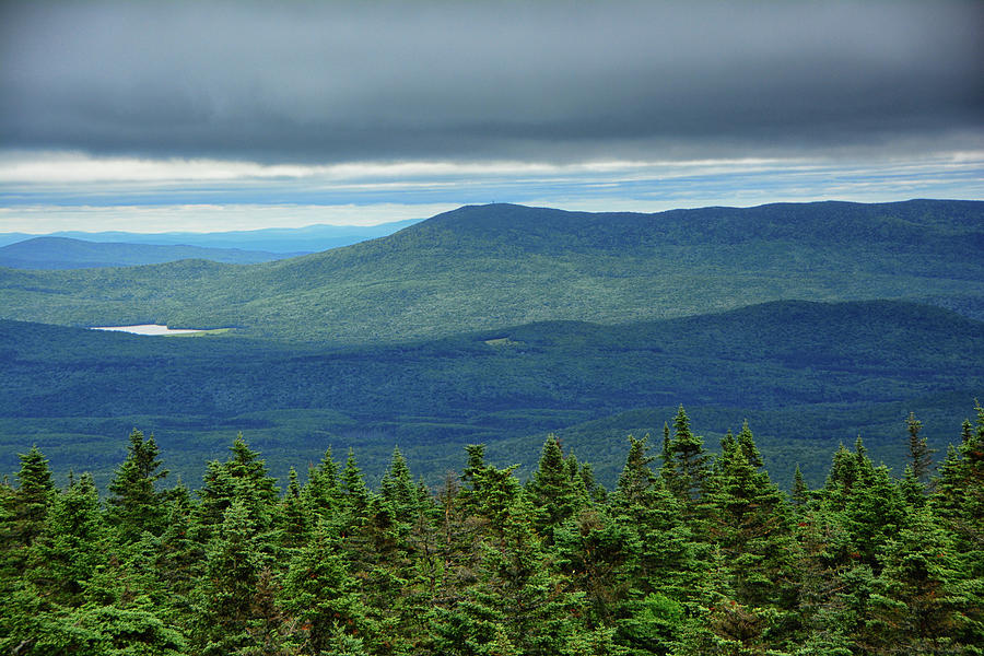 Stratton Mountain and Stratton Pond from Glastenbury Fire Tower 2 Photograph by Raymond Salani III