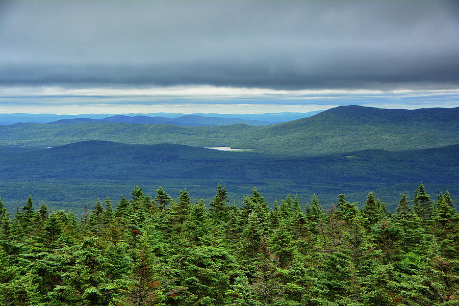 Stratton Mountain and Stratton Pond from Glastenbury Fire Tower Photograph by Raymond Salani III