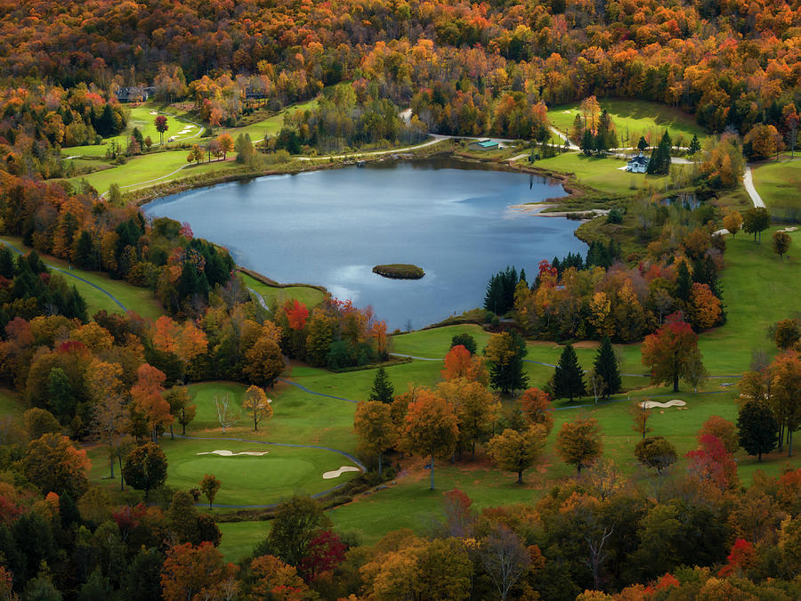 Stratton Mountain Golf Course VT Photograph by Susan Candelario