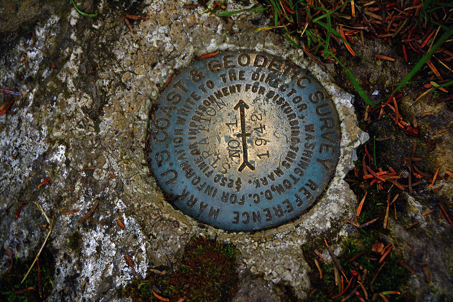 Stratton Mountain USGS Benchmark Photograph by Raymond Salani III