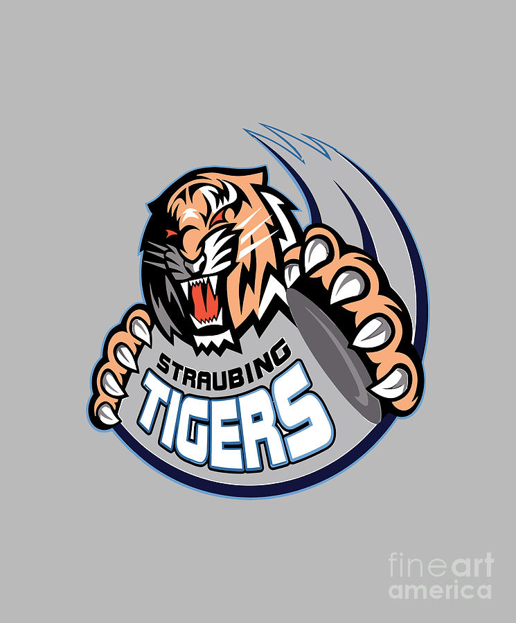 Straubing Tigers Digital Art by Qiosi Samura Fine Art America