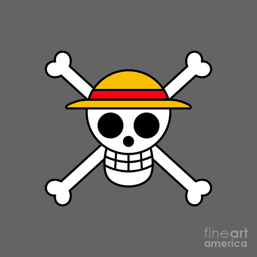 Straw Hat Pirates Jolly Roger Drawing by Sari Rika Agustina | Fine Art ...