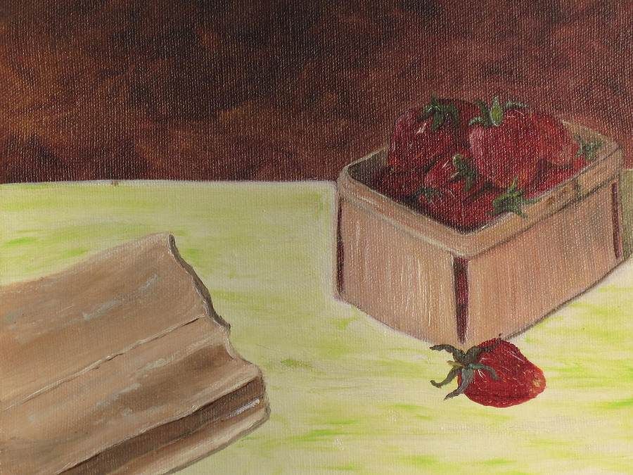 Strawberries Painting by Barbara McDevitt