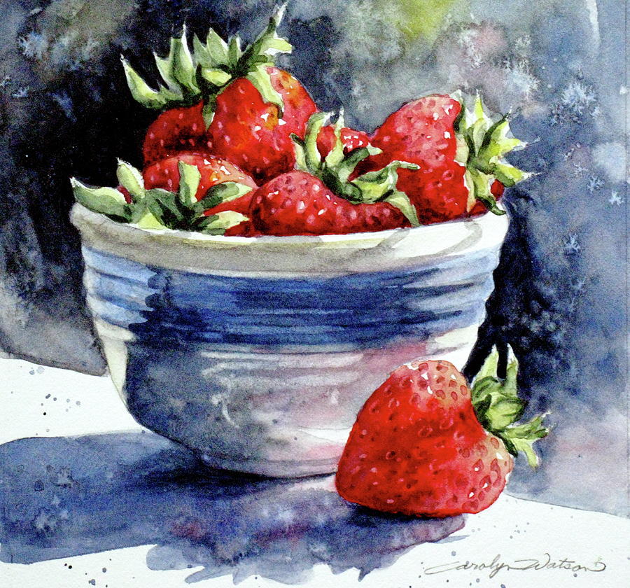 Strawberry Bowl by Carolyn Watson