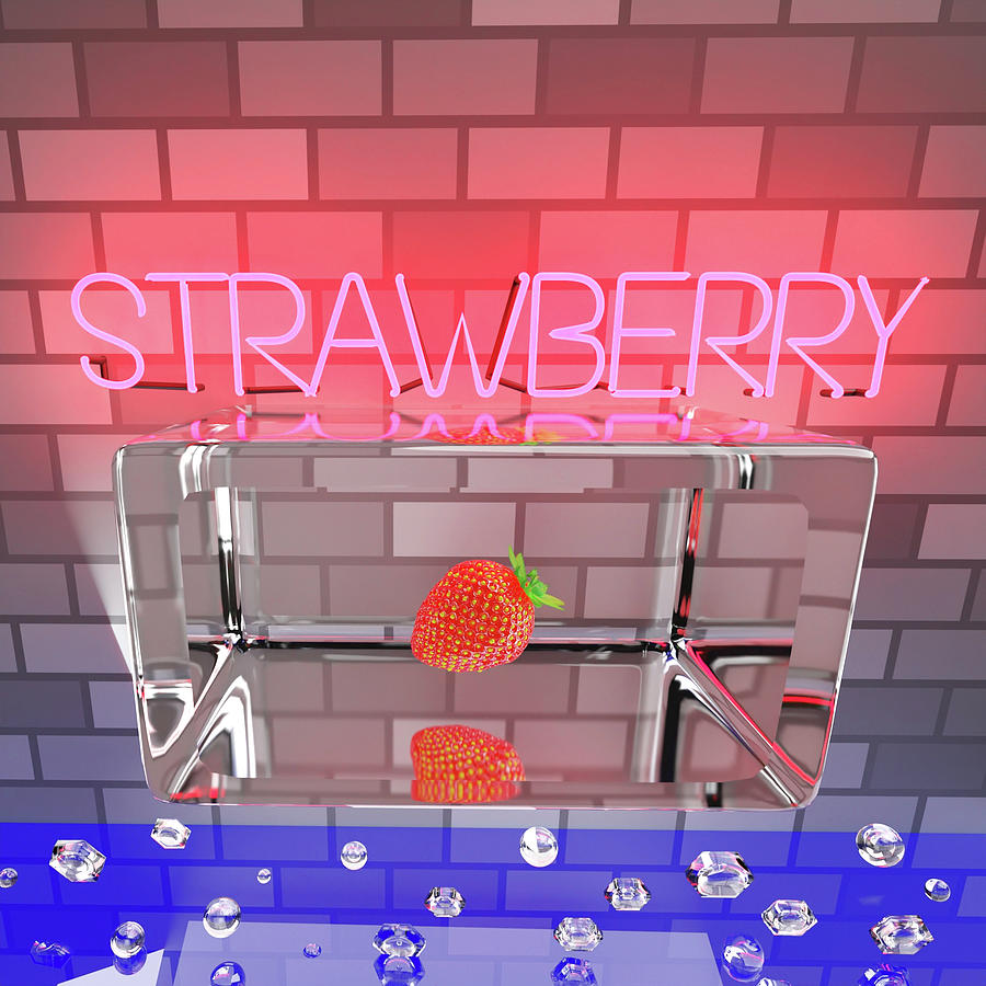 Strawberry Digital Art - Strawberry by Bukunolami