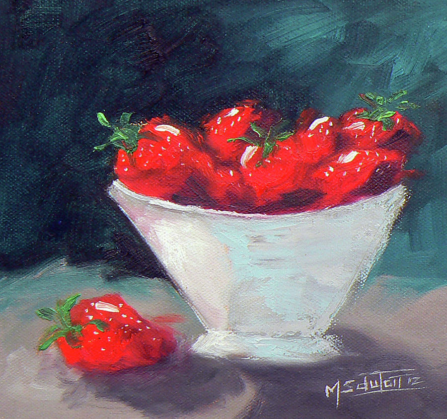 Strawberry Delight Painting by Marietjie Du Toit - Fine Art America