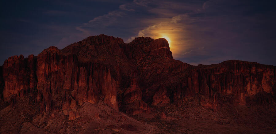 Strawberry Moon Rises On The Supes by Saija Lehtonen