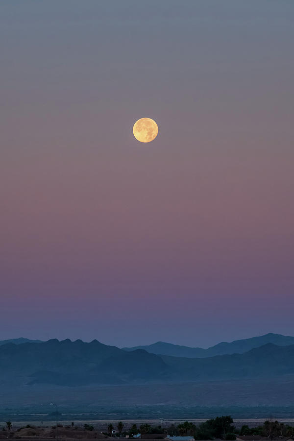  Strawberry MoonSet Photograph by Glenn DiPaola