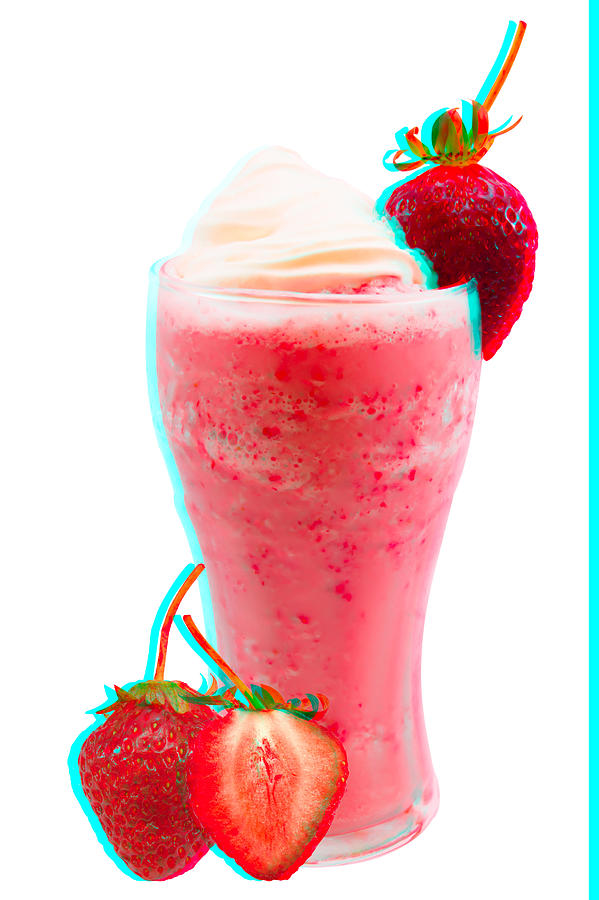 Strawberry smoothie Photograph by Suntipab
