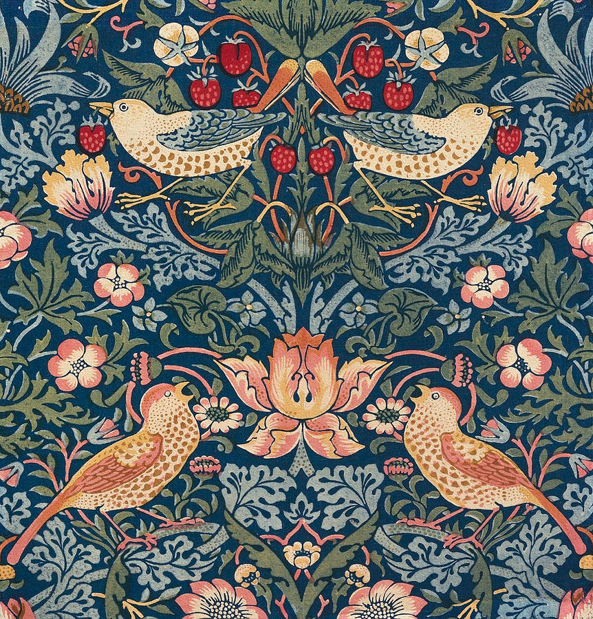 Strawberry Thief by William Morris Painting by Orca Art Gallery | Fine ...