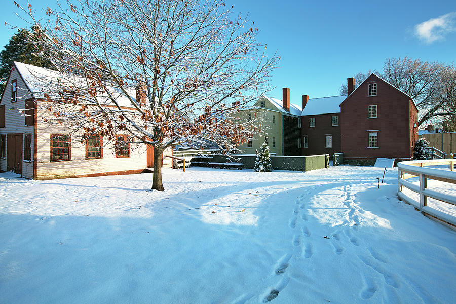 Strawbery Banke Snow Photograph by Eric Gendron