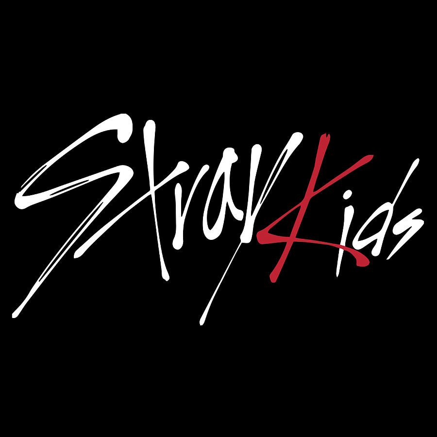 Stray Kids Logo White Poster Copy Copy Copy Painting by Adrian Olivia ...