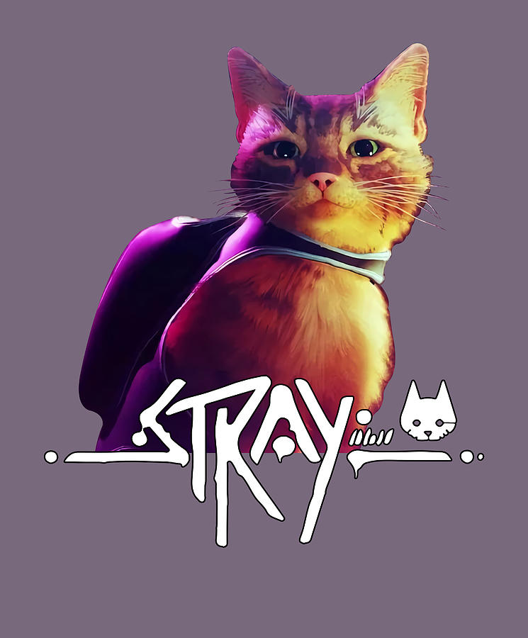 Stray Video Game Shirt Cat Adventure Digital Art by Hilario Morales ...