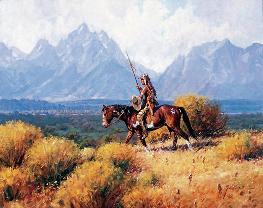 Stray Wolf Painting by Martin Grelle