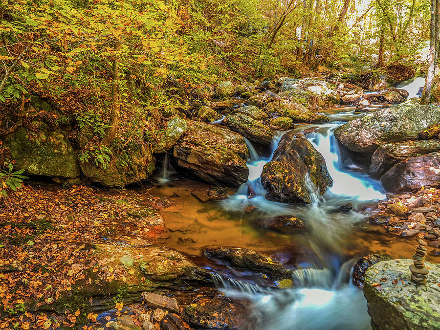 Stream at Anna Ruby Falls Photograph by James C Richardson
