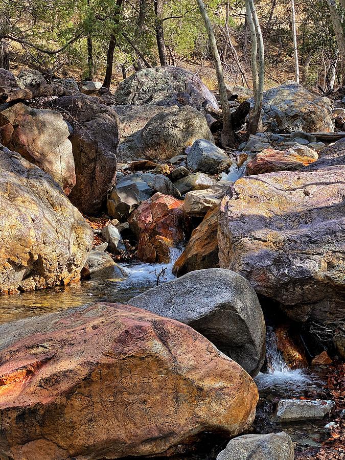 Stream Boulders Photograph by Jerry Abbott