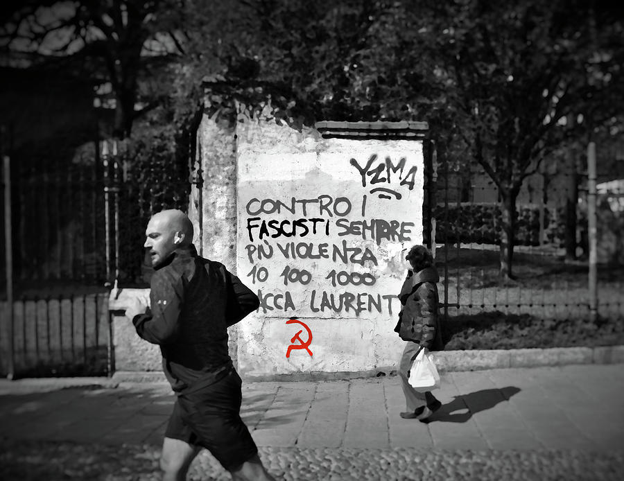 Street Activism Cartoonized Photograph by Valentino Visentini - Fine ...