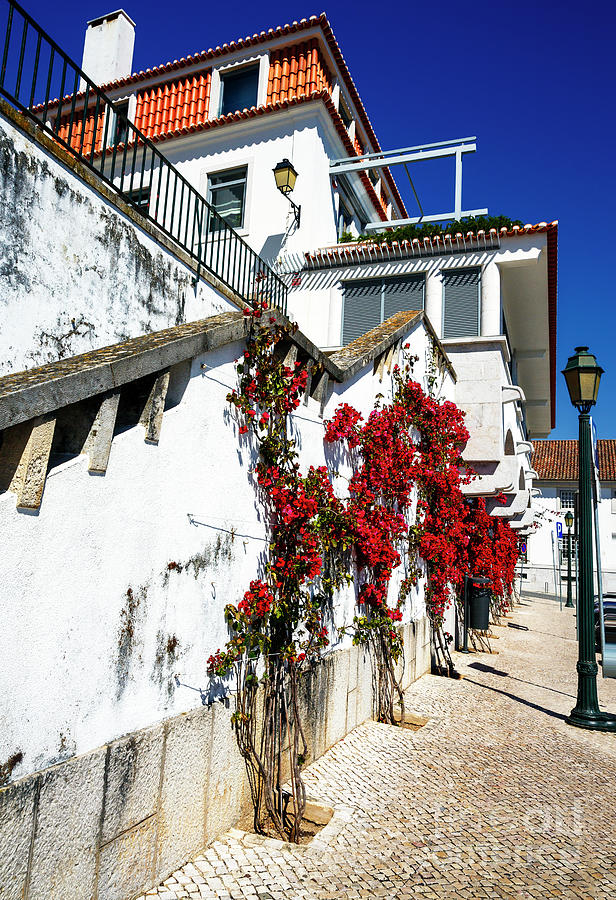Street Angles in Cascais Photograph by John Rizzuto