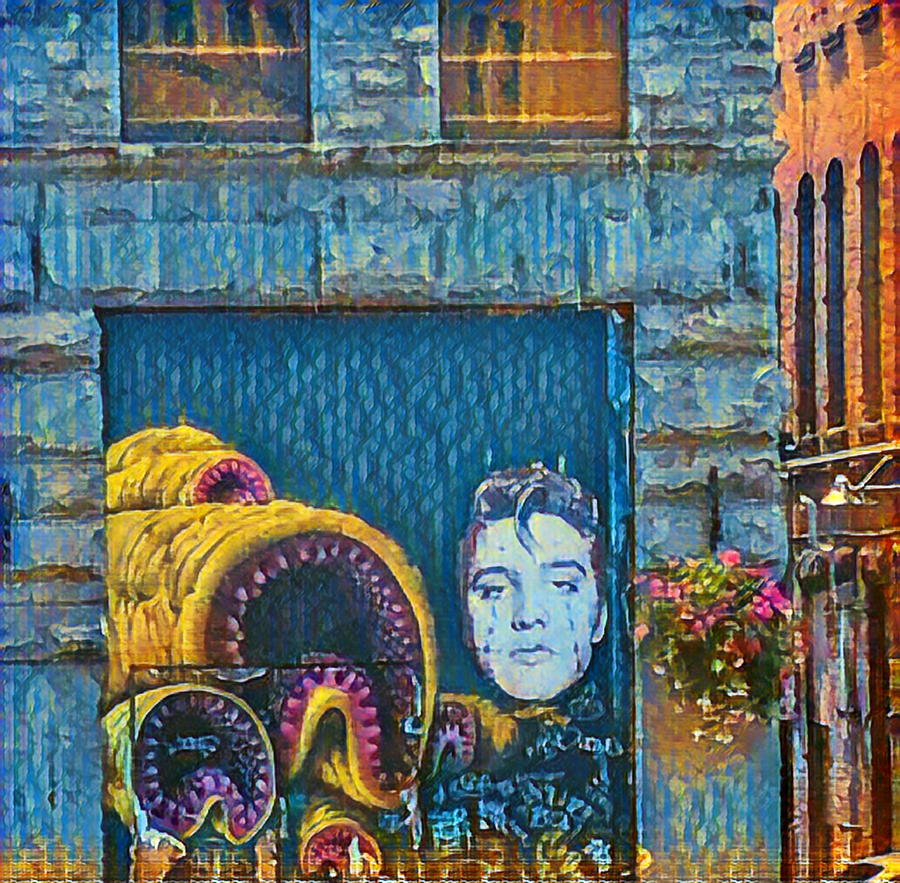 Street Art Elvis Photograph by Grey Coopre