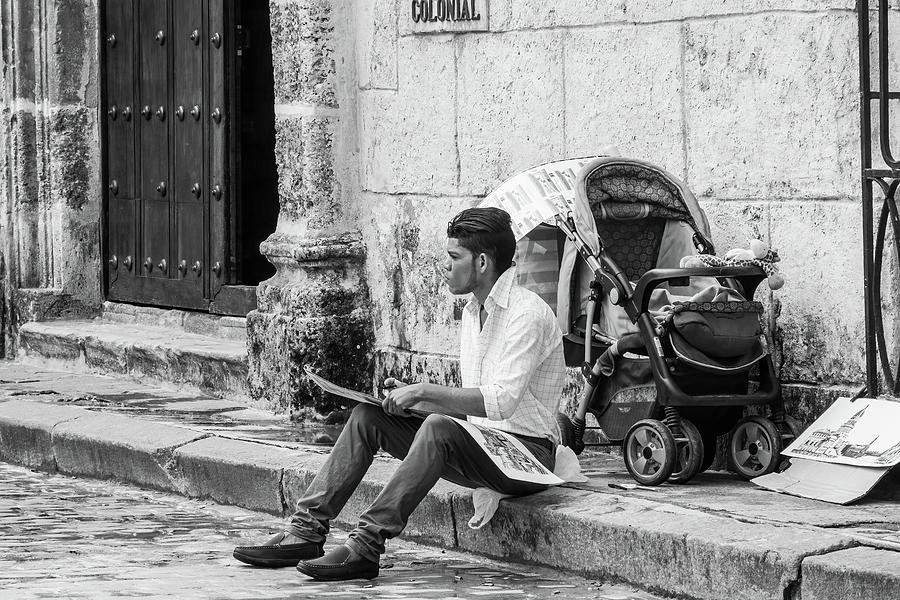 Street artist. Havana. Cuba. Photograph by Lie Yim