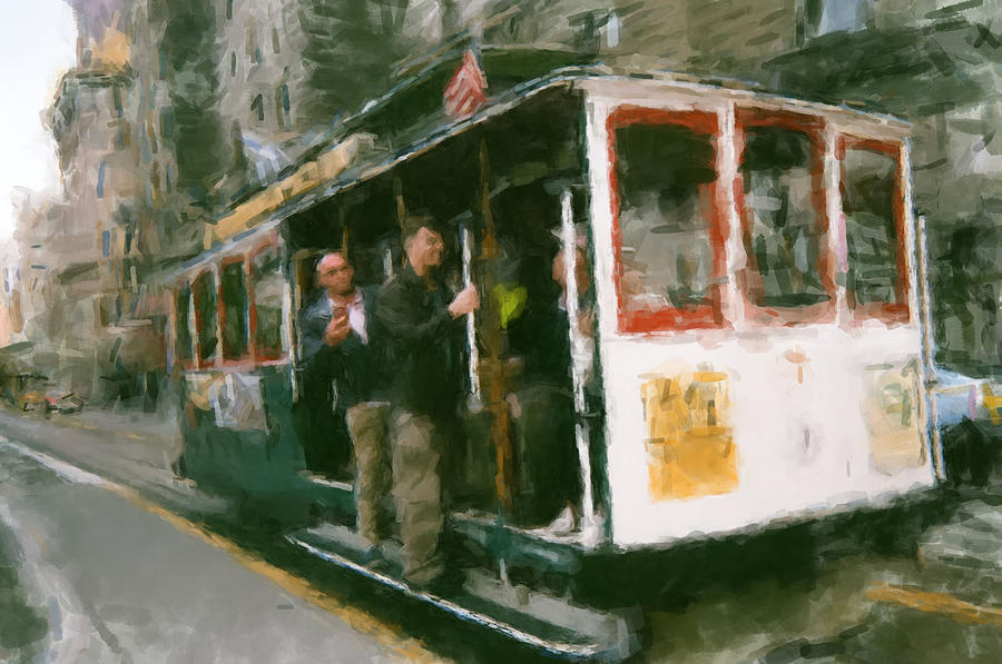 Street Car Painting by Gary Arnold