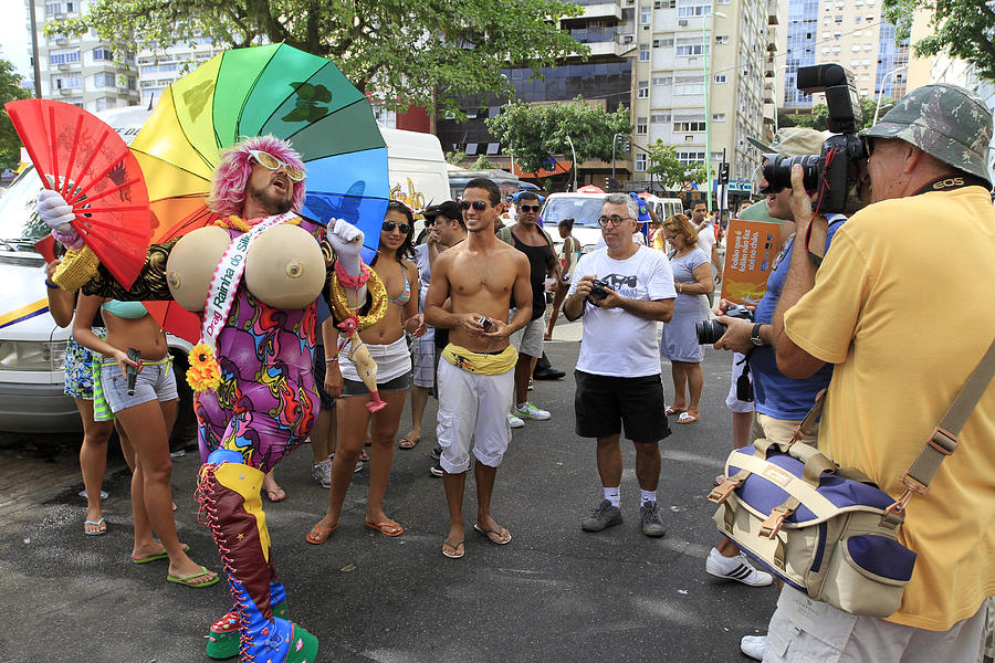 Street carnival in Rio de Janeiro Photograph by Luoman
