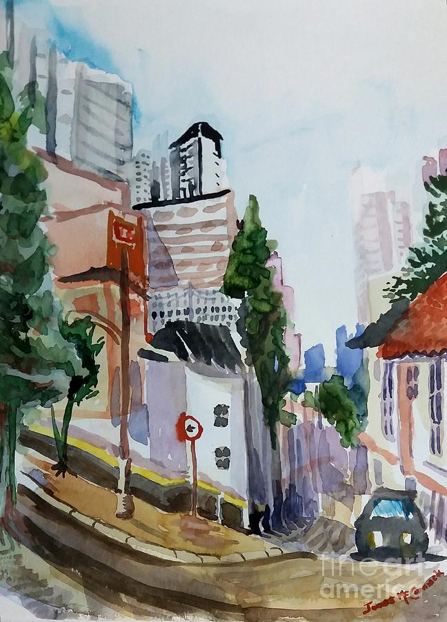Street Corner, Bela Vista Painting by James McCormack