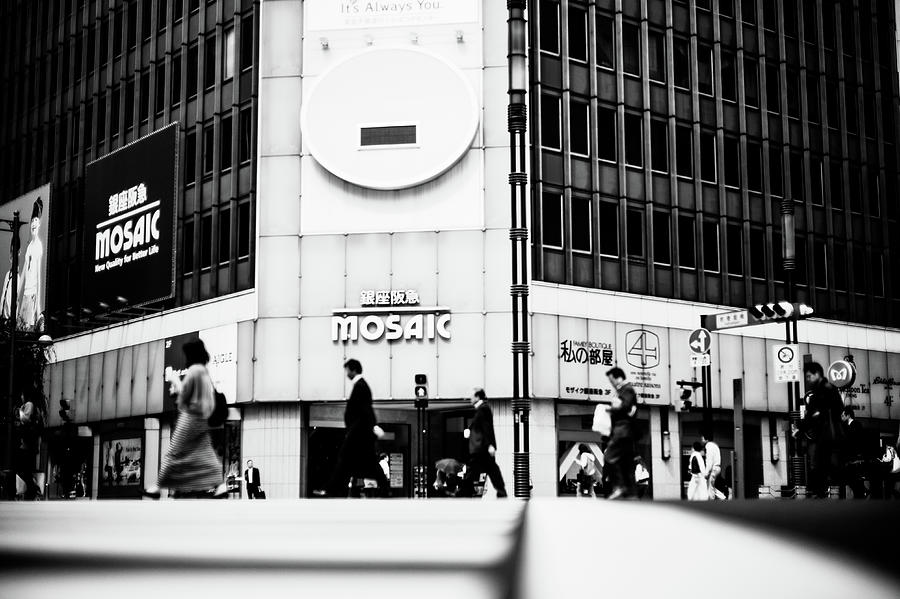 Street crossing, Ginza, tokyo Photograph by Eugene Nikiforov
